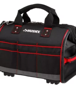Husky 16 in. Large Mouth Tool Bag with Tool Wall -FixPro Store black husky tool bags 67126 02 fa 1000