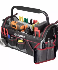 Husky 20 in. Pro Tool Tote with Removable Tool Wall 23 Husky 20 in. Pro Tool Tote with Removable Tool Wall -FixPro Store black husky tool bags 67129 02 77 1000