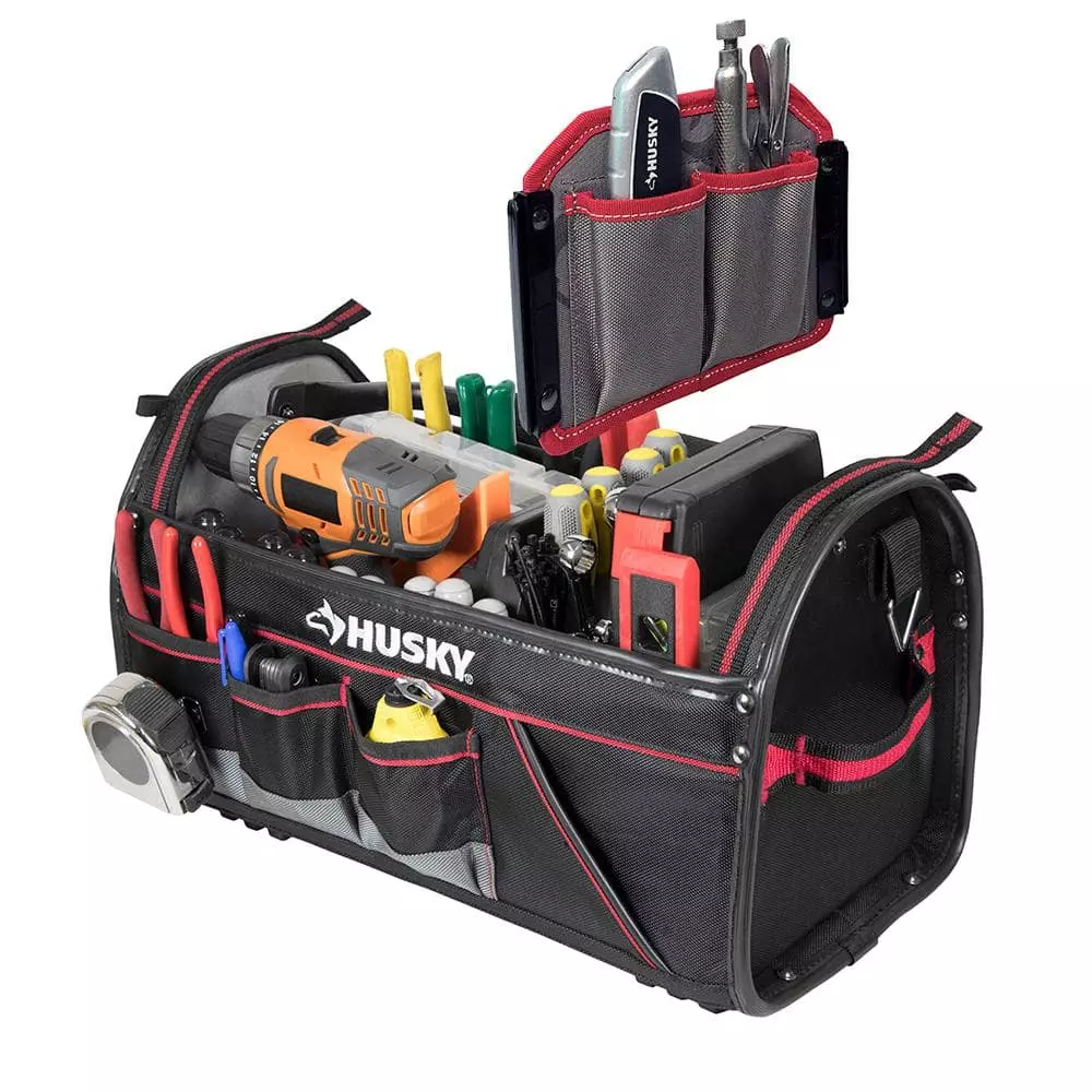 Husky 20 in. Pro Tool Tote with Removable Tool Wall 4 Husky 20 in. Pro Tool Tote with Removable Tool Wall - Image 2
