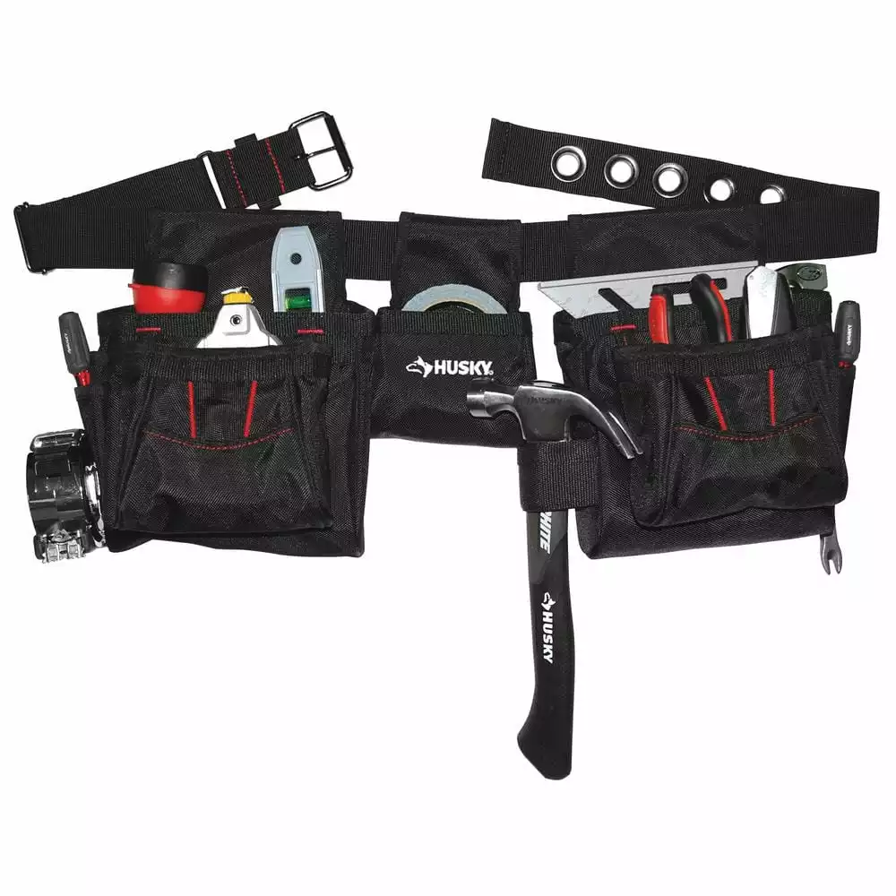 Husky Black Handyman Tool Belt (12-Pocket) 7 Husky Black Handyman Tool Belt (12-Pocket) - Image 5