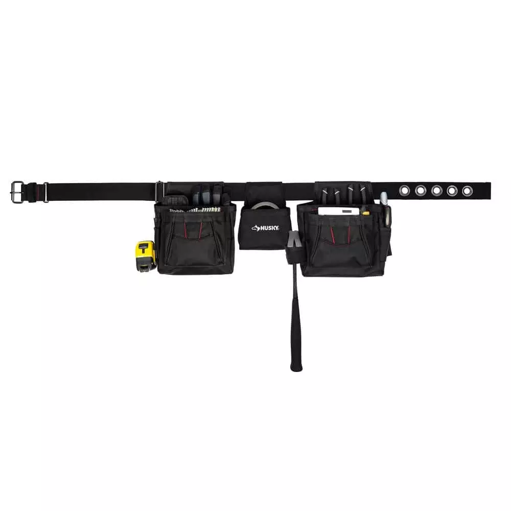 Husky Black Handyman Tool Belt (12-Pocket) 3 Husky Black Handyman Tool Belt (12-Pocket)