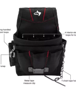 Husky 9-Pocket Black Maintenance Tool Pouch -FixPro Store black husky tool belts hd893876 th e1 1000