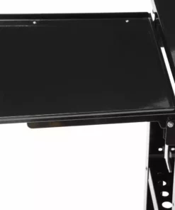 Husky 33 in 4-Drawer Mechanics Cart with Extended Side Table and Bottle Tray -FixPro Store black husky tool carts xhouc3304b11 c3 1000