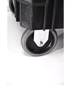 Husky 2-Tier Plastic 4-Wheeled Service Cart in Black with 500 lb. Capacity -FixPro Store black husky utility carts 410 113 0111 44 1000