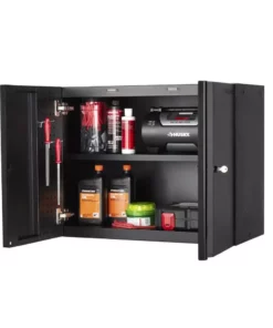 Husky Heavy Duty Welded 20-Gauge Steel Wall Mounted Garage Cabinet in Black (28 in. W x 22 in. H x 14 in. D) 17 Husky Heavy Duty Welded 20-Gauge Steel Wall Mounted Garage Cabinet in Black (28 in. W x 22 in. H x 14 in. D) -FixPro Store black husky wall mounted cabinets htc1000010 66 1000