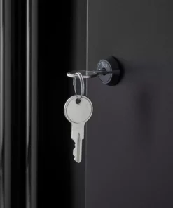 Husky Extra Wide Heavy Duty Welded 20-Gauge Steel Wall Mounted Garage Cabinet in Black (32 in. W x 22 in. H x 14 in. D) -FixPro Store black husky wall mounted cabinets htc1000010 ex 4f 1000