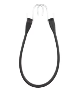 Husky 3/4 in. x 24 in. EPDM Rubber Tie-Down Strap With Steel Hook -FixPro Store blacks husky bungee cords fh47228 40 1000