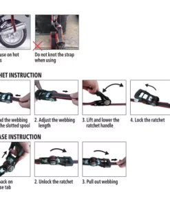 Husky 1-1/4 in. x 16 ft. Bar Ratchet Tie-Down Strap with J Hook and Mash Bag -FixPro Store blacks husky ratchet straps fh0874 a0 1000