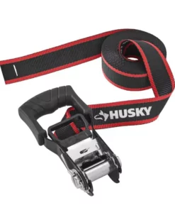 Husky 1-1/4 in. x 16 ft. Endless Loop Ratchet Tie-Down Strap -FixPro Store blacks husky tie down hardware accessories fh0881 31 1000