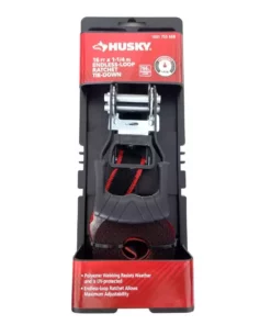 Husky 1-1/4 in. x 16 ft. Endless Loop Ratchet Tie-Down Strap