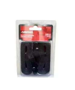 Husky 1 in. x 8 ft. Lashing Strap (2-Pack)