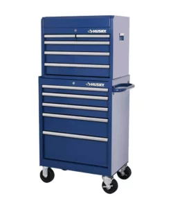 Husky 27 in. 10-Drawer Blue Tool Chest Combo -FixPro Store blue husky tool chest combos h27ch5tr5blu 40 1000
