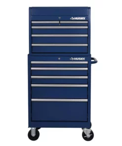 Husky 27 in. 10-Drawer Blue Tool Chest Combo -FixPro Store blue husky tool chest combos h27ch5tr5blu a0 1000