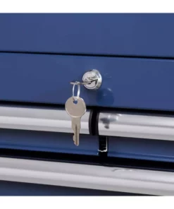 Husky 27 in. 10-Drawer Blue Tool Chest Combo -FixPro Store blue husky tool chest combos h27ch5tr5blu c3 1000