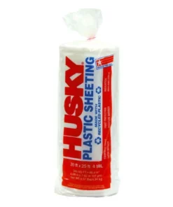 Husky 20 ft. x 25 ft. Clear 4 mil Plastic Sheeting
