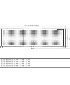 Husky 52 in. W to 72 in. Adjustable Pegboard, Gloss Black -FixPro Store gloss black husky pegboards hoaa52b11 76 1000