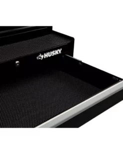 Husky 26.5 in. W x 18 in. D Standard Duty 4-Drawer Rolling Tool Cabinet in Gloss Black -FixPro Store gloss black husky tool cabinets hkst98066bk 1f 1000