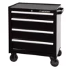 Husky 26.5 in. W x 18 in. D Standard Duty 4-Drawer Rolling Tool Cabinet in Gloss Black