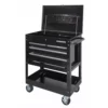 Husky 33 in. W 4-Drawer Mechanics Tool Utility Cart in Gloss Black -FixPro Store gloss black husky tool carts houc3304b10 64 1000