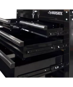 Husky 33 in. W 4-Drawer Mechanics Tool Utility Cart in Gloss Black 22 Husky 33 in. W 4-Drawer Mechanics Tool Utility Cart in Gloss Black -FixPro Store gloss black husky tool carts houc3304b10 77 1000