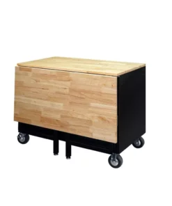 Husky 46 in.W x 51 in. D Standard Duty 9-Drawer Mobile Workbench with Solid Top Full Length Extension Table in Black -FixPro Store gloss black with silver trim husky mobile workbenches hotc4609b15m 4f 1000