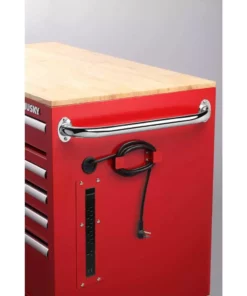 Husky 46 in. W x 24.5 in. D 9-Drawer Gloss Red Deep Tool Chest Mobile Workbench with Hardwood Top 15 Husky 46 in. W x 24.5 in. D 9-Drawer Gloss Red Deep Tool Chest Mobile Workbench with Hardwood Top -FixPro Store gloss red husky mobile workbenches h46mwc9rv2 c 1f 1000
