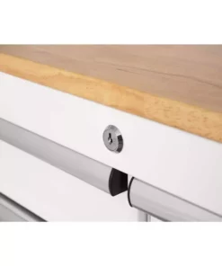 Husky 36 in. 3-Drawer with Solid Wood Top in Gloss White Utility Cart 16 Husky 36 in. 3-Drawer with Solid Wood Top in Gloss White Utility Cart -FixPro Store gloss white husky tool carts houc3603bj1 66 1000