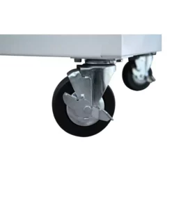 Husky 46 in. W x 24.5 in D Standard Duty 9-Drawer Mobile Workbench Tool Chest with Solid Wood Top in Gloss White 25 Husky 46 in. W x 24.5 in D Standard Duty 9-Drawer Mobile Workbench Tool Chest with Solid Wood Top in Gloss White -FixPro Store gloss white with silver trim husky mobile workbenches hotc4609bj6m 76 1000