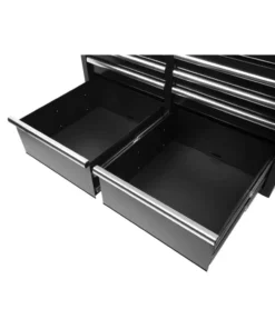 Husky 46 in. W x 24.5 in D Standard Duty 9-Drawer Mobile Workbench Tool Chest with Solid Wood Top in Gloss White 19 Husky 46 in. W x 24.5 in D Standard Duty 9-Drawer Mobile Workbench Tool Chest with Solid Wood Top in Gloss White -FixPro Store gloss white with silver trim husky mobile workbenches hotc4609bj6m 77 1000