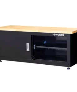 Husky Steel Storage Bench in Black (48 in. W x 20 in. H x 18 in. D) -FixPro Store glossy husky free standing cabinets g4802b us 4f 1000