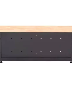 Husky Steel Storage Bench in Black (48 in. W x 20 in. H x 18 in. D) -FixPro Store glossy husky free standing cabinets g4802b us c3 1000