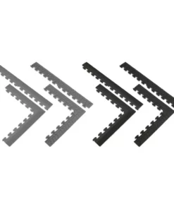 Husky 18.4 in. x 18.4 in. Gray Commercial PVC Garage Flooring Trim Kit -FixPro Store gray husky garage flooring tiles hdtkdg 44 1000