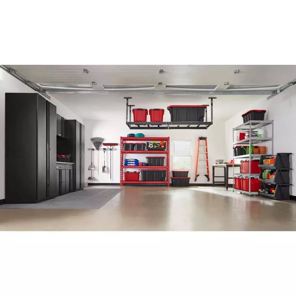 Husky 18.4 in. x 18.4 in. Gray PVC Garage Flooring Tile (6-Pack) 13 Husky 18.4 in. x 18.4 in. Gray PVC Garage Flooring Tile (6-Pack) - Image 11