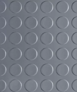 Husky Coin 10 ft. Wide x Your Choice Length Grey Commercial Grade Vinyl Flooring