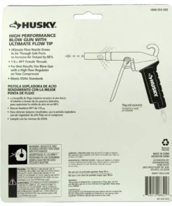 Husky High Performance Blow Gun with Ultimate Flow Tip -FixPro Store husky air blow guns 035 0018h 4f 1000