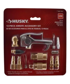 Husky 13-Piece Brass Air-Compressor Accessory Kit 5 Husky 13-Piece Brass Air-Compressor Accessory Kit -FixPro Store husky air tool accessory kits hda51300av c3 1000