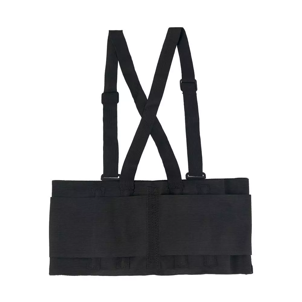 Husky Black Back Brace Support Belt Large (2-Pack) 4 Husky Black Back Brace Support Belt Large (2-Pack) - Image 2