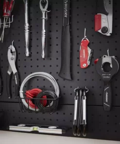 Husky Steel Pegboard Set in Black (28 in. W x 23.5 in H) for Heavy Duty Welded Steel Garage Storage System 8 Husky Steel Pegboard Set in Black (28 in. W x 23.5 in H) for Heavy Duty Welded Steel Garage Storage System -FixPro Store husky black husky pegboards hsl0222 4f 1000