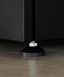 Husky Pro Duty Welded 20-Gauge Steel 2-Door Garage Base Cabinet in Black LINE-X (28 in. W x 33 in. H x 21.5 in. D) -FixPro Store husky black linex husky free standing cabinets htc1000001 lx 66 1000