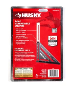 Husky 2-in-1 Extendable Square 12 Husky 2-in-1 Extendable Square -FixPro Store husky carpenter squares hssp6n 44 1000