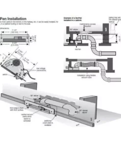 Husky Central Vacuum Automatic Dustpan Inlet with Installation Kit -FixPro Store husky central vacuums kit acc vp03 4f 1000
