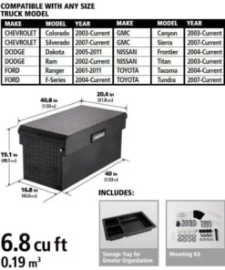 Husky 40.8 in. Matte Black Aluminum Full Size Chest Truck Tool Box -FixPro Store husky chest truck tool boxes 102400 53 01 e1 1000