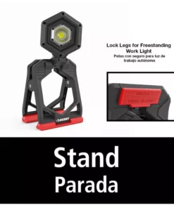 Husky 1500-Lumens Rechargeable Clamp LED Work Light -FixPro Store husky clamp lights cl1500hd 76 1000