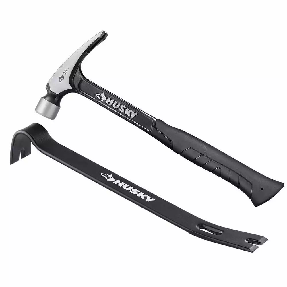 Husky 20 oz. Steel Rip Hammer and 15 in. Wrecking Bar 3 Husky 20 oz. Steel Rip Hammer and 15 in. Wrecking Bar