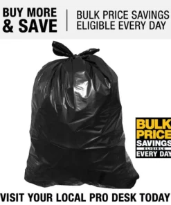 Husky 42 Gal. Heavy-Duty Clean-Up Bags (200-Count) -FixPro Store husky contractor bags hk42wc050b 4pk 31 1000