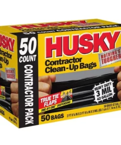 Husky 42 Gal. Heavy-Duty Clean-Up Bags (200-Count) -FixPro Store husky contractor bags hk42wc050b 4pk c3 1000
