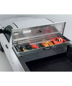 Husky 71.36 in. Diamond Plate Aluminum Full Size Crossbed Truck Tool Box -FixPro Store husky crossover truck tool boxes 102100 9 01 fa 1000