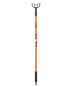 Husky 51 in. L 4-Tine Wood Handle Cultivator with Grip
