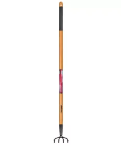 Husky 51 in. L Wood Handle 4-Tine Cultivator