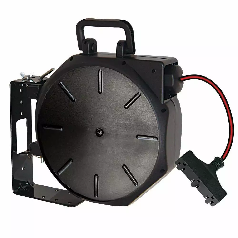 Husky 50 ft. 14/3 13 Amp Retractable Extension Cord Reel System 3 Husky 50 ft. 14/3 13 Amp Retractable Extension Cord Reel System